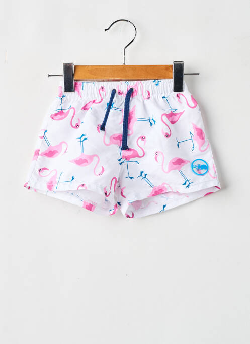 Short de bain rose DOS TORTUGAS pour garçon