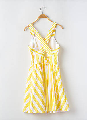 Robe mi-longue fines bretelles fines bretelles jaune MAYORAL fille