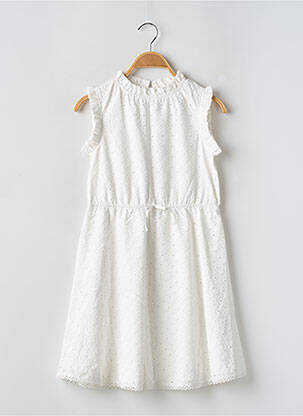 Robe mi-longue sans manche sans manche blanc MINI MOLLY fille