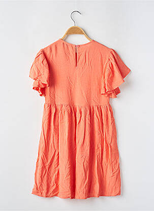 Robe mi-longue manches courtes manches courtes orange MINI MOLLY fille