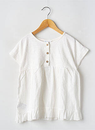 Top manches courtes manches courtes blanc MAYORAL fille