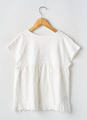 Top manches courtes manches courtes blanc MAYORAL fille