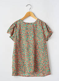 Blouse manches courtes manches courtes vert MINI MOLLY fille