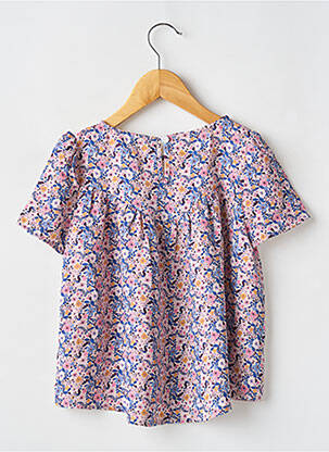 Blouse manches courtes manches courtes rose MINI MOLLY fille