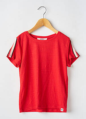 T-shirt coupe droite manches courtes rouge GARCIA fille