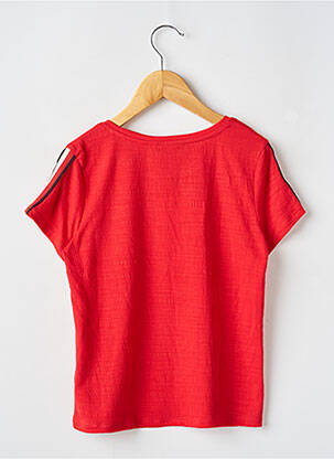 T-shirt coupe droite manches courtes rouge GARCIA fille