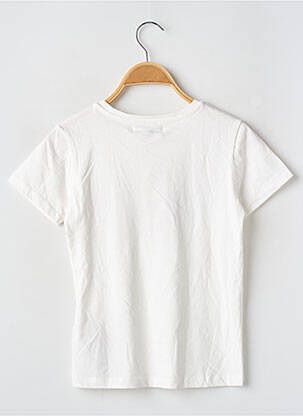 T-shirt coupe droite manches courtes blanc GARCIA fille