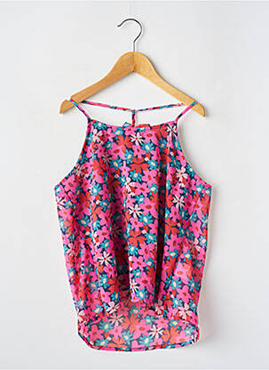 Top imprimé fantaisie fines bretelles rose MINI MOLLY fille