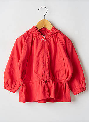 Coupe-vent poches a capuche rouge MAYORAL fille