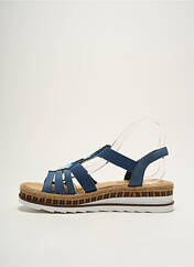 Sandales/Nu pieds bleu RIEKER pour femme seconde vue
