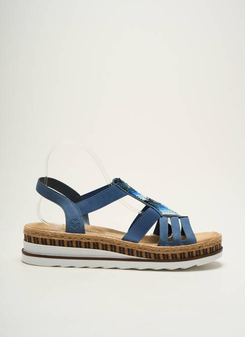 Sandales/Nu pieds bleu RIEKER pour femme