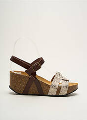 Sandales/Nu pieds marron PLAKTON pour femme seconde vue