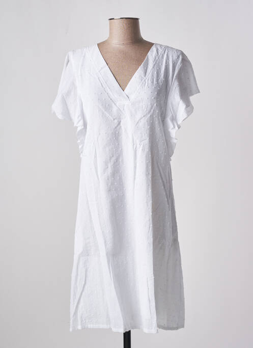 Robe mi-longue blanc MULTIPLES pour femme