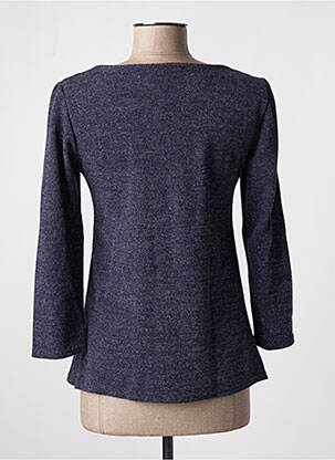 Pull coupe cintrée manches 3/4 bleu MULTIPLES femme