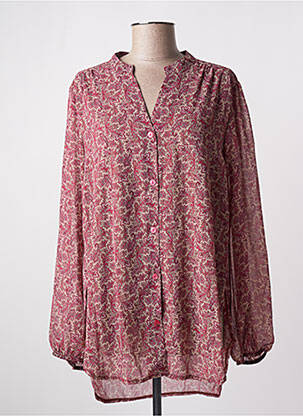 Tunique manches longues légère et transparente rose MULTIPLES femme