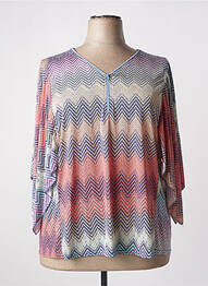 T-shirt manches 3/4 manches 3/4 bleu MULTIPLES femme