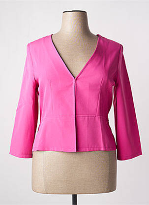 Veste casual coupe cintrée rose MULTIPLES femme