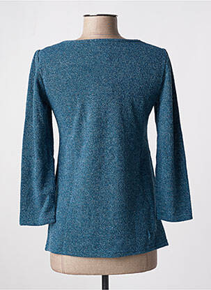 Pull tissage chiné manches longues bleu MULTIPLES femme
