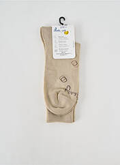Chaussettes beige PERRIN pour homme seconde vue