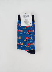 Chaussettes bleu REVER MILE pour homme seconde vue
