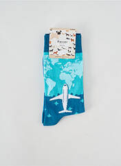 Chaussettes bleu REVER MILE pour homme seconde vue