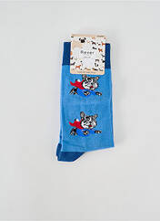 Chaussettes bleu REVER MILE pour homme seconde vue