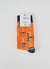 Chaussettes orange REVER MILE pour homme seconde vue
