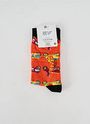 Chaussettes orange REVER MILE pour homme seconde vue