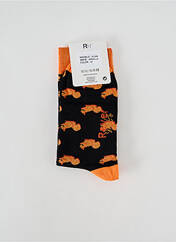 Chaussettes orange REVER MILE pour homme seconde vue