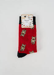 Chaussettes rouge REVER MILE pour homme seconde vue