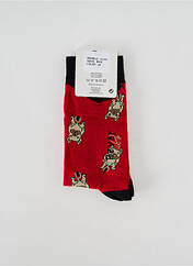 Chaussettes rouge REVER MILE pour homme seconde vue