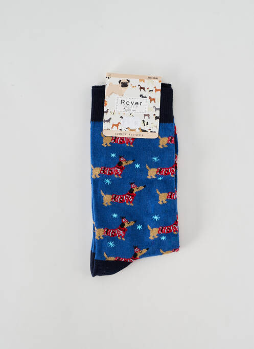 Chaussettes bleu REVER MILE pour homme