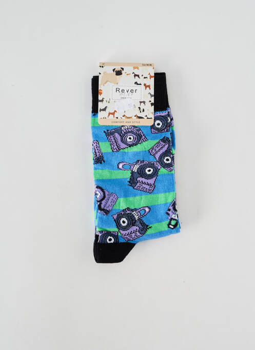 Chaussettes bleu REVER MILE pour homme