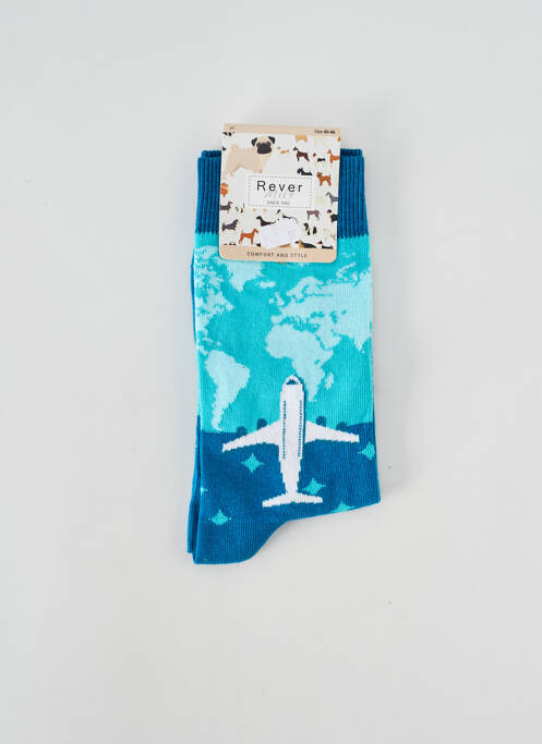 Chaussettes bleu REVER MILE pour homme
