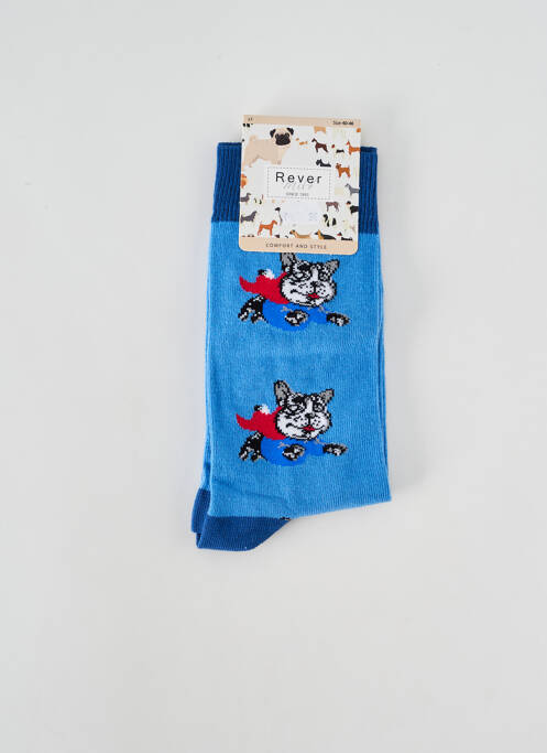 Chaussettes bleu REVER MILE pour homme