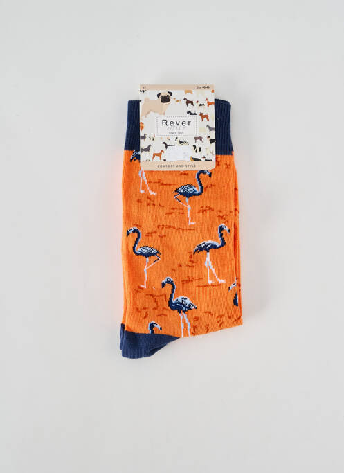 Chaussettes orange REVER MILE pour homme
