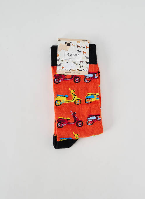 Chaussettes orange REVER MILE pour homme