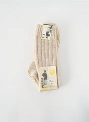 Chaussettes beige PERRIN pour homme seconde vue