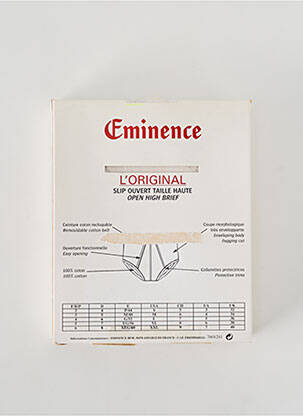 Slip légère et transparente blanc EMINENCE homme