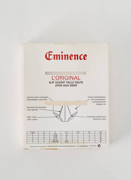 Slip blanc EMINENCE pour homme