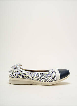 Ballerines semelle amovible talon plat jusqu'à 3cm bleu HIRICA femme
