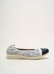 Ballerines semelle amovible talon plat jusqu'à 3cm bleu HIRICA femme