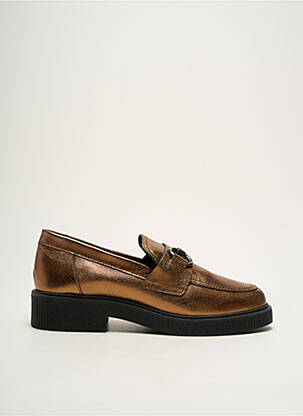 Mocassins matière lisse talon de 4 à 6cm marron HIRICA femme