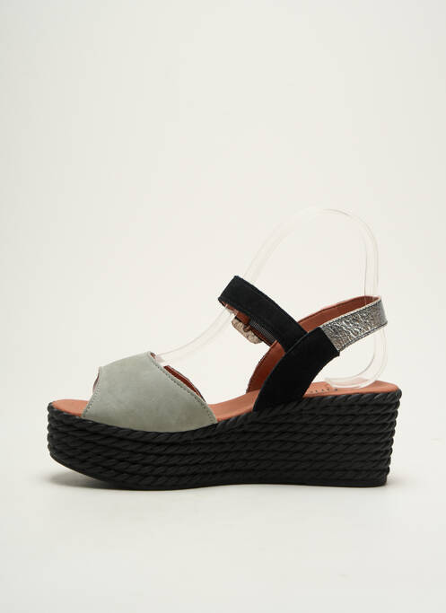 Sandales/Nu pieds gris HIRICA pour femme