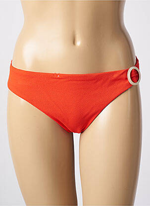Bas de maillot de bain effet matière satinée culotte orange AUBADE femme
