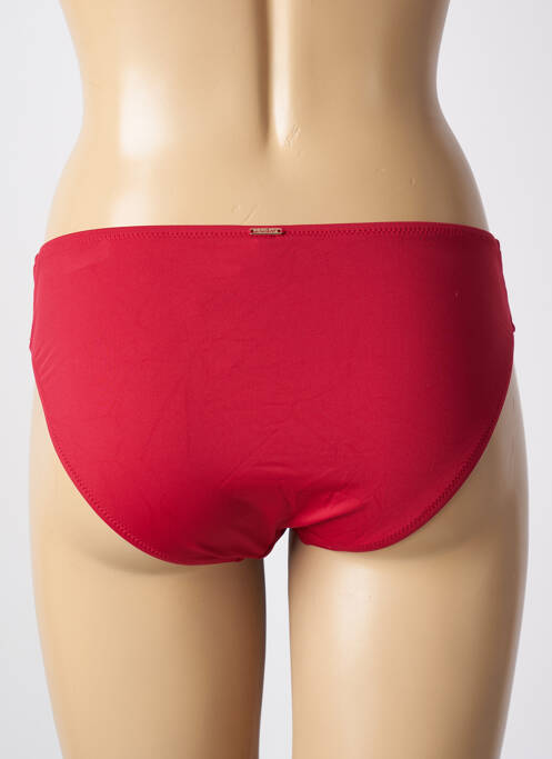 Bas de maillot de bain effet matière satinée culotte rouge AUBADE femme
