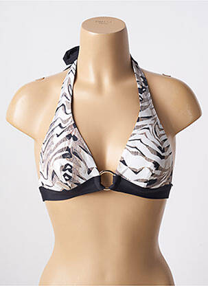 Haut de maillot de bain stretch haut triangles beige AUBADE femme