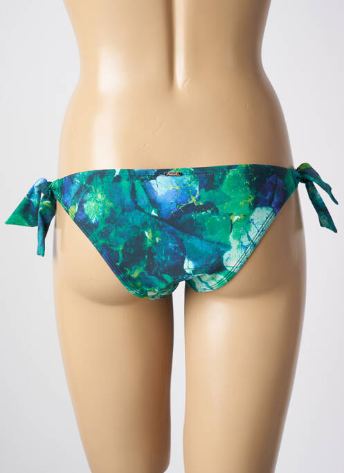 Bas de maillot de bain imprimé fantaisie bikini vert AUBADE femme