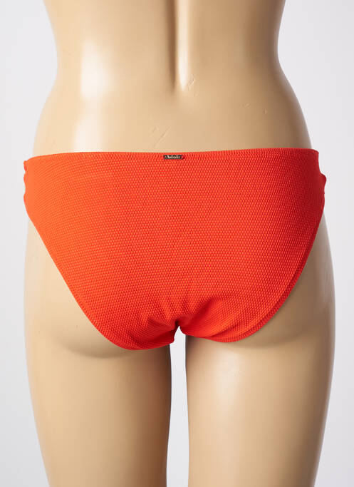 Bas de maillot de bain effet matière satinée culotte orange AUBADE femme
