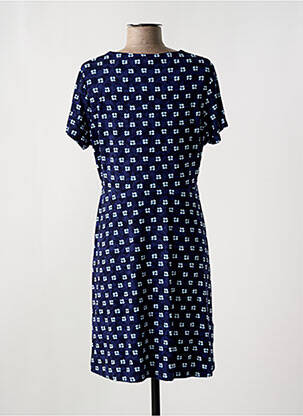 Robe courte manches courtes manches courtes bleu SURKANA femme